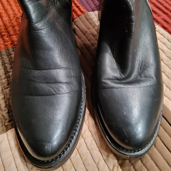 Frye Demi Asymmetrical Zip Booties Size 9,5 - Picture 8 of 12